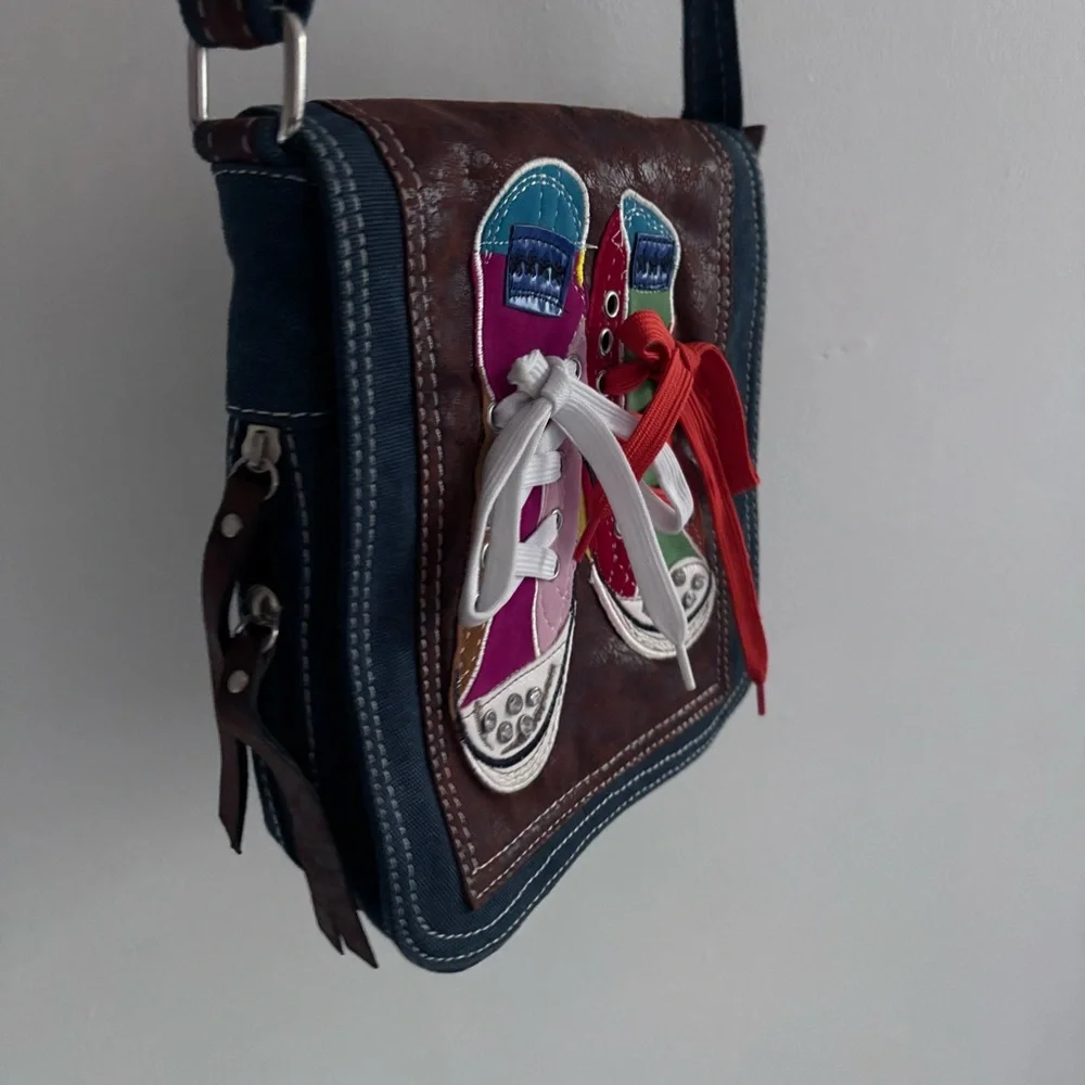 Vintage Converse Denim Crossbody Bag - Picture 4 of 16